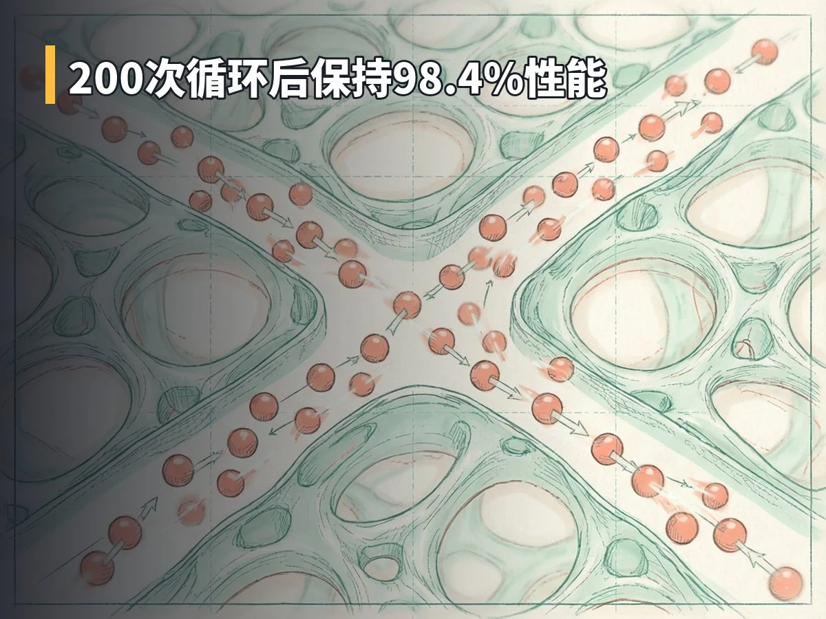 200次循环后保持98.4%性能