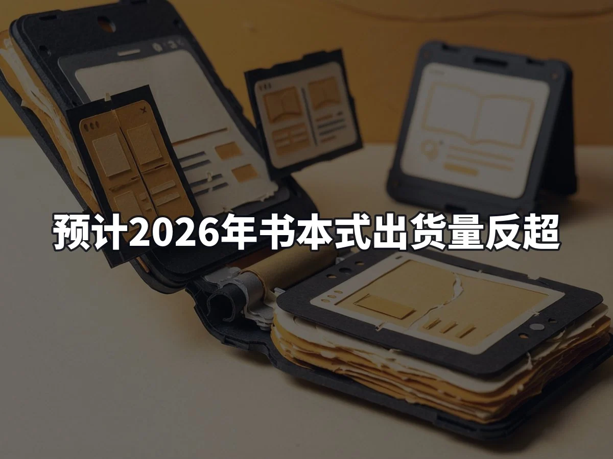 预计2026年书本式出货量反超