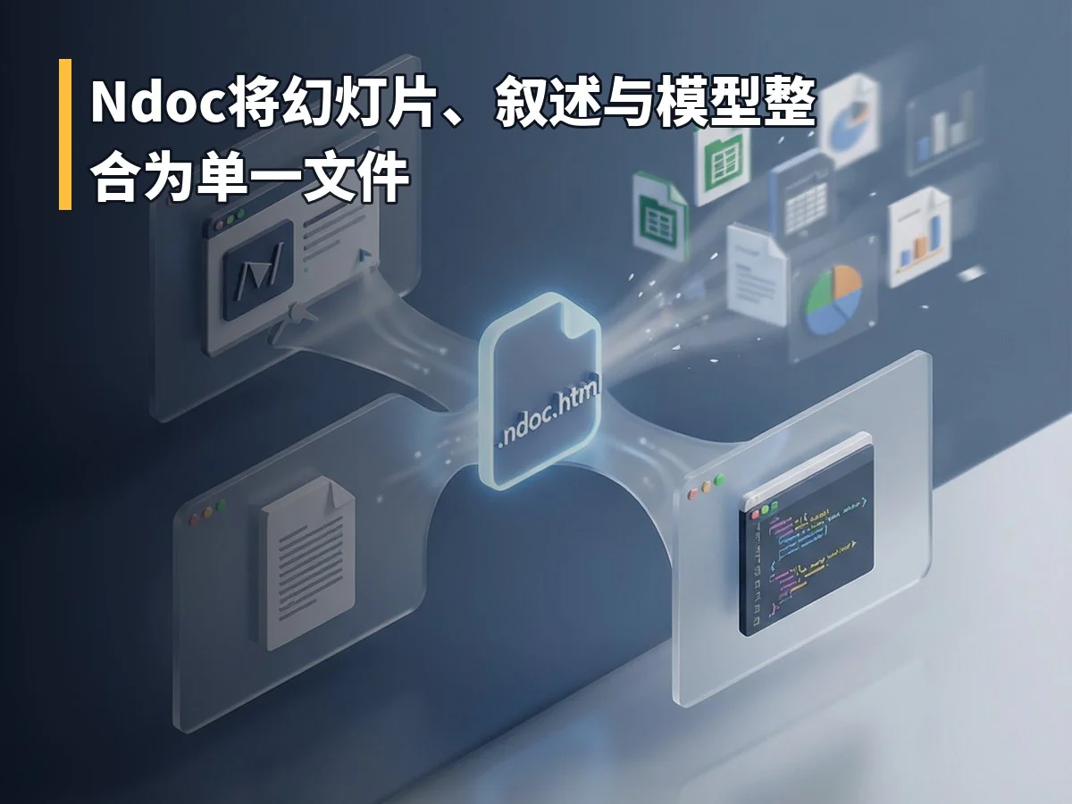 Ndoc将幻灯片、叙述与模型整合为单一文件