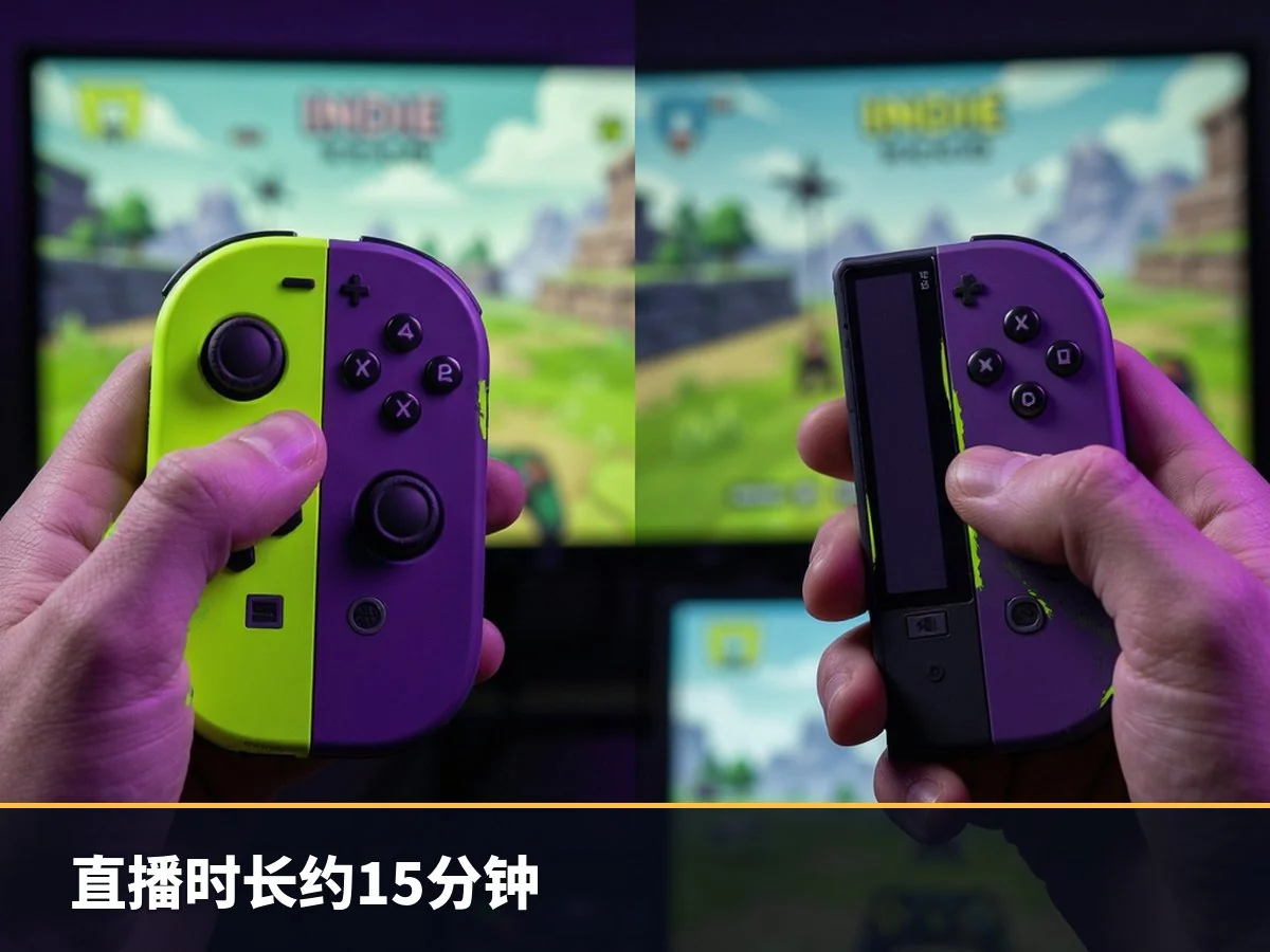 直播时长约15分钟