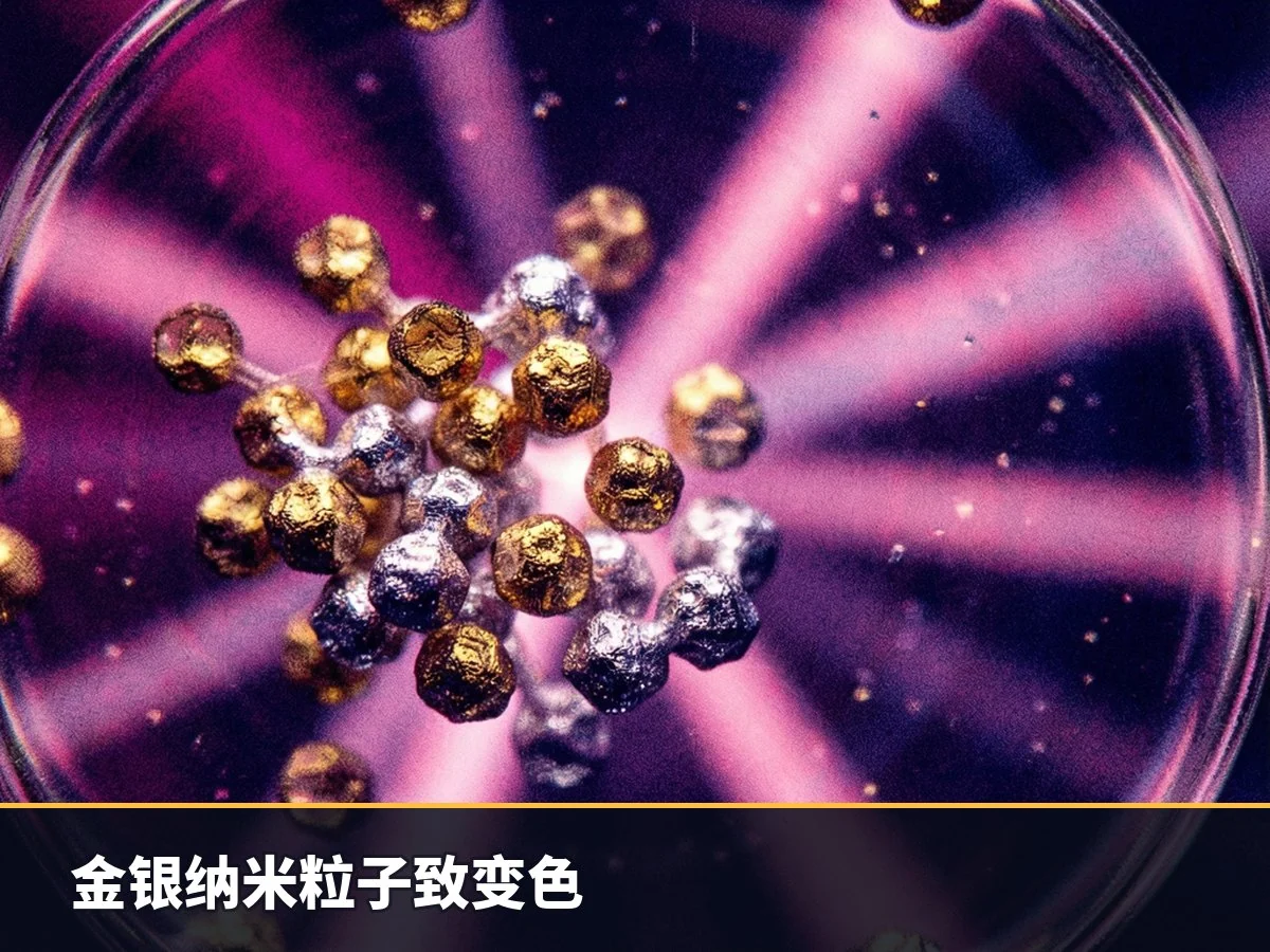 金银纳米粒子致变色