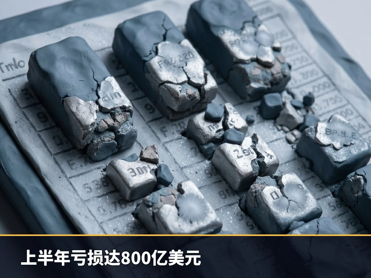 上半年亏损达800亿美元