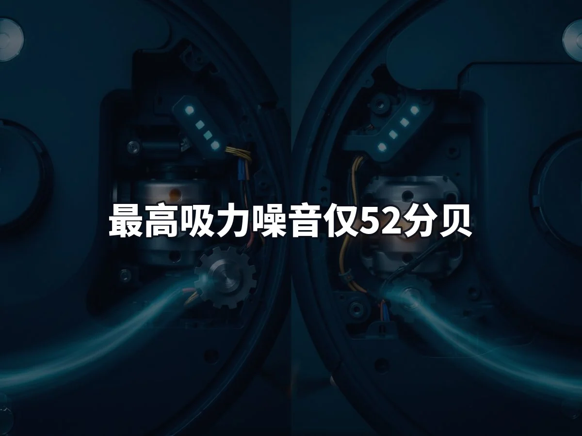 最高吸力噪音仅52分贝