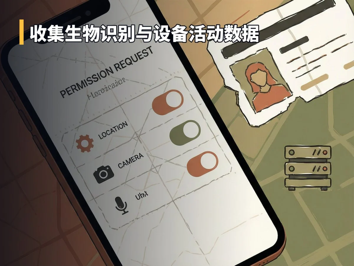 收集生物识别与设备活动数据