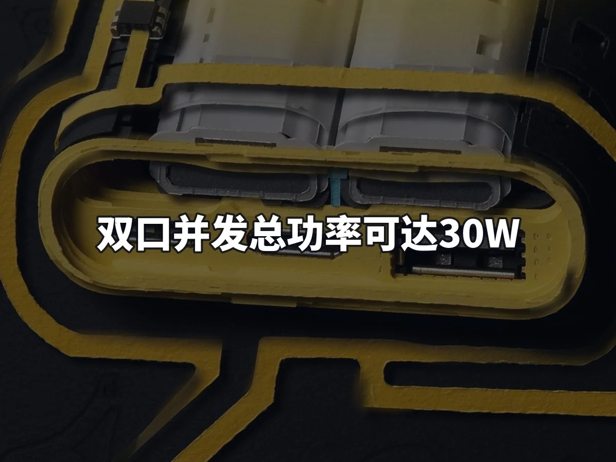 双口并发总功率可达30W
