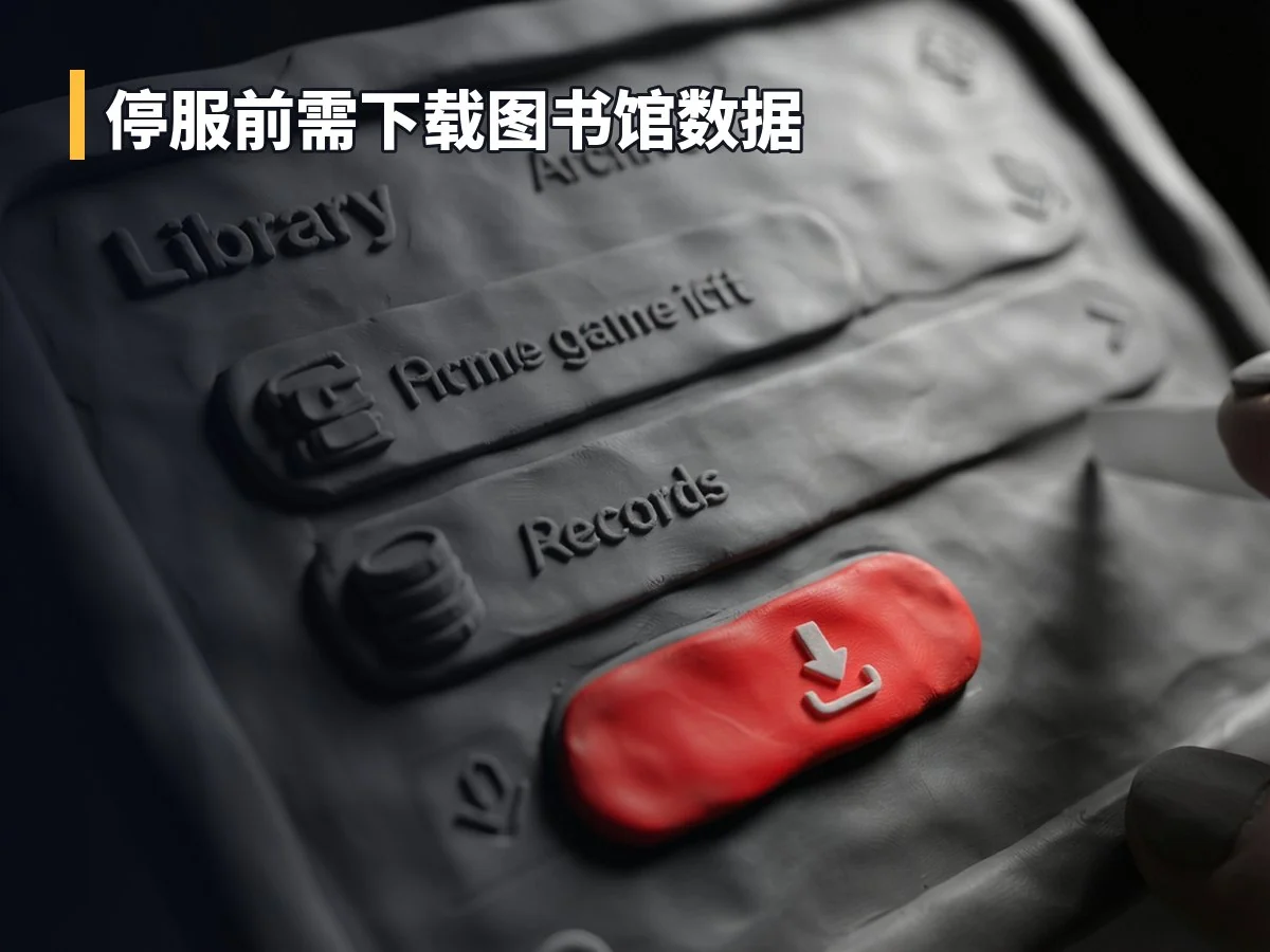 停服前需下载图书馆数据