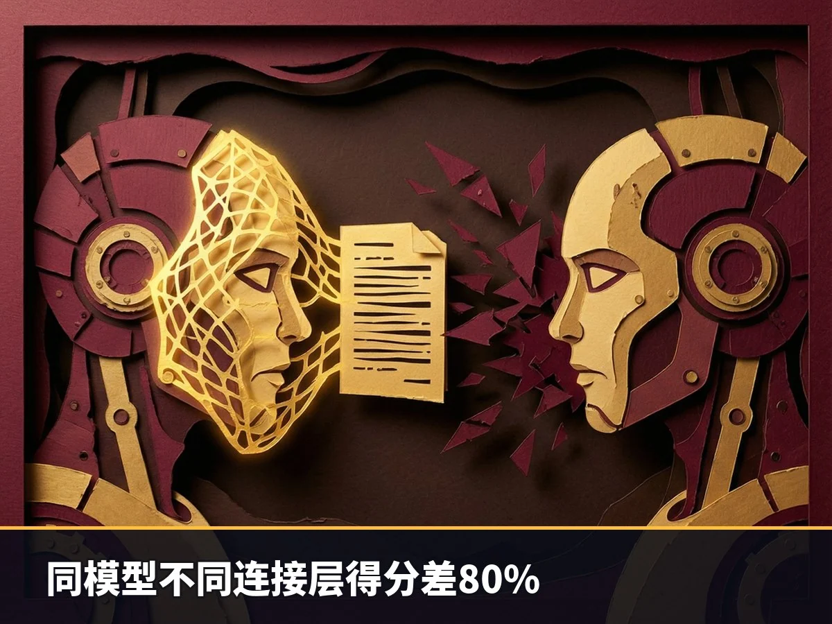 同模型不同连接层得分差80%