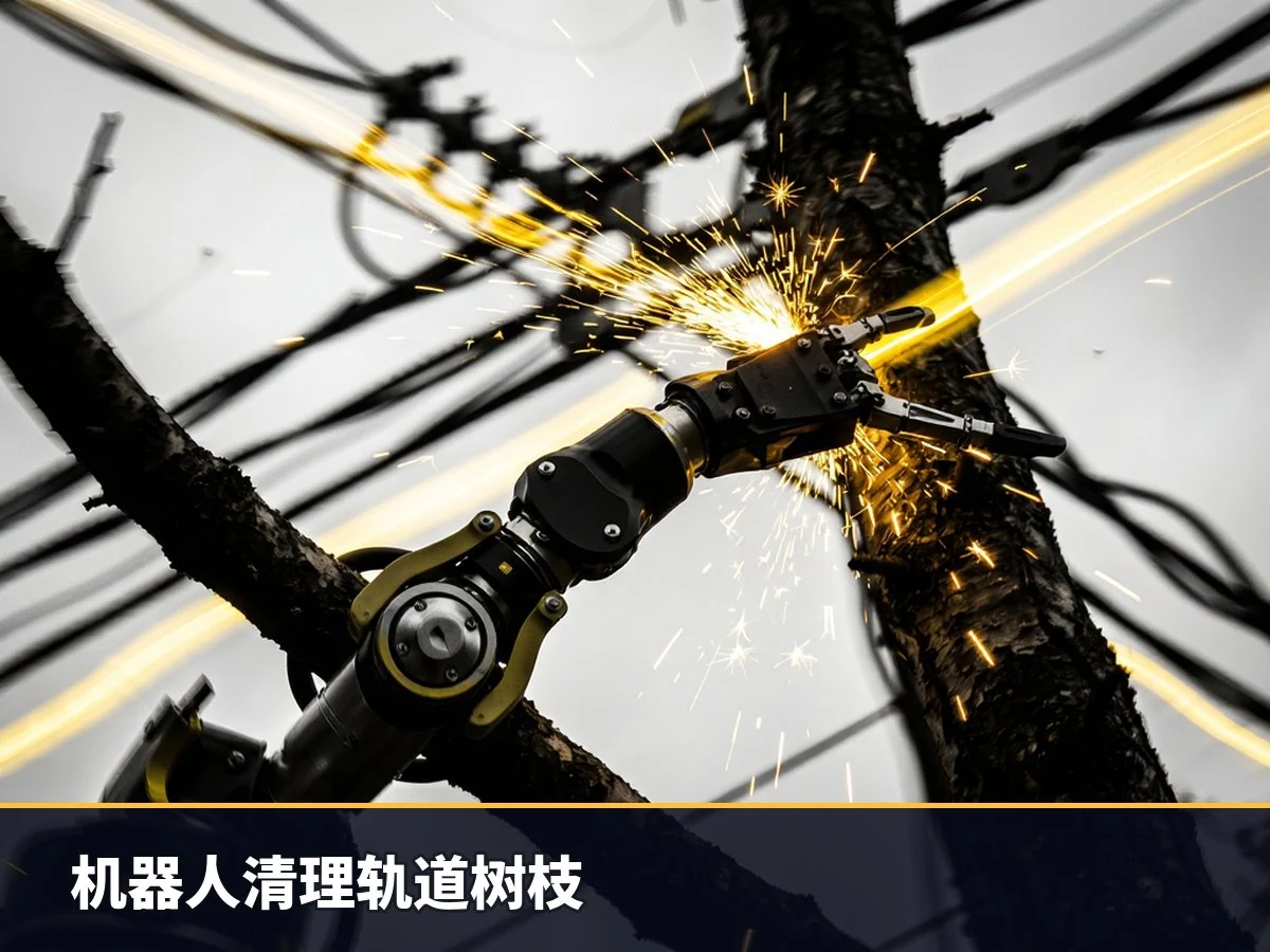 机器人清理轨道树枝