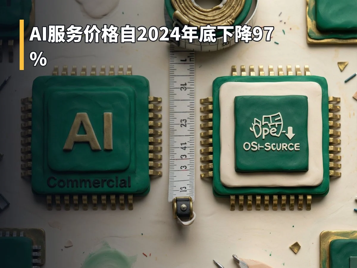 AI服务价格自2024年底下降97%