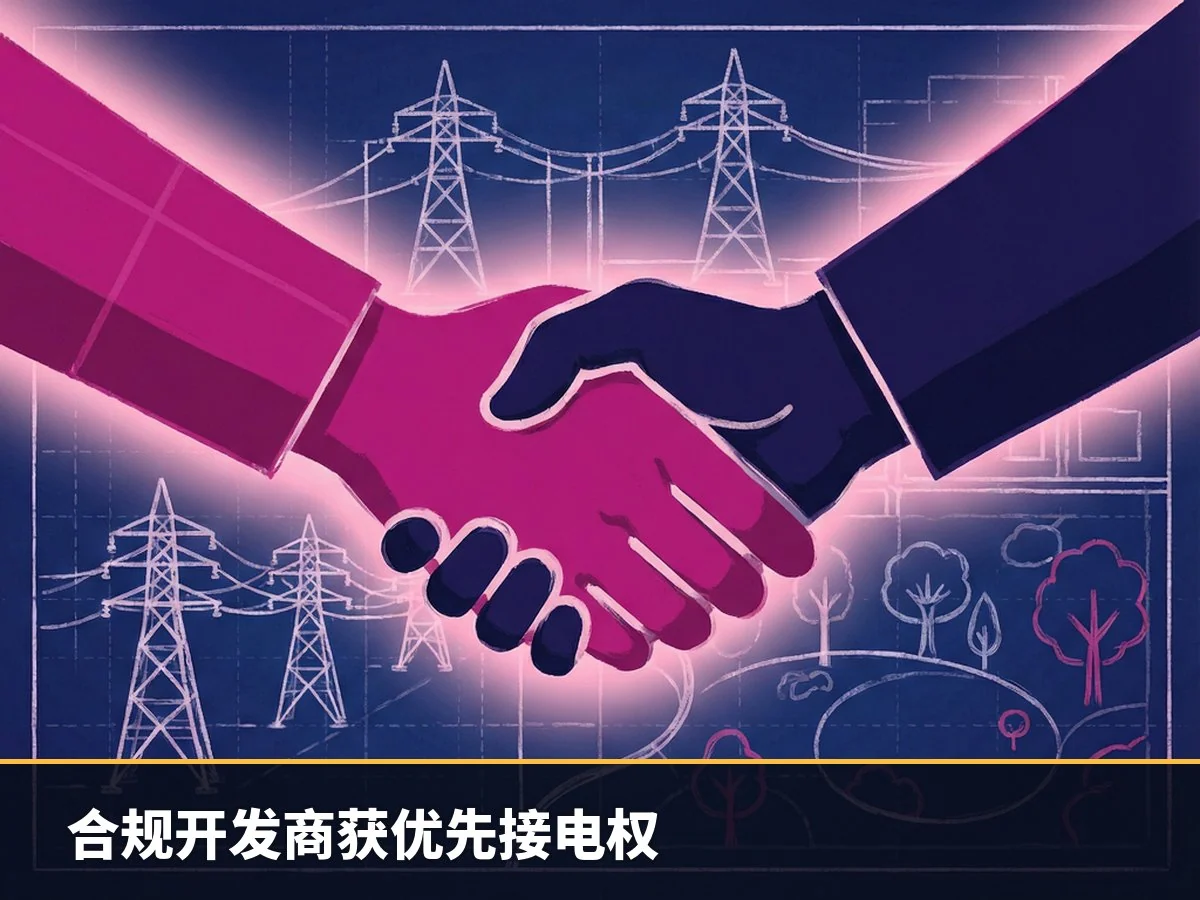合规开发商获优先接电权