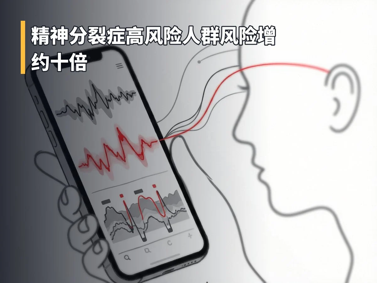 精神分裂症高风险人群风险增约十倍