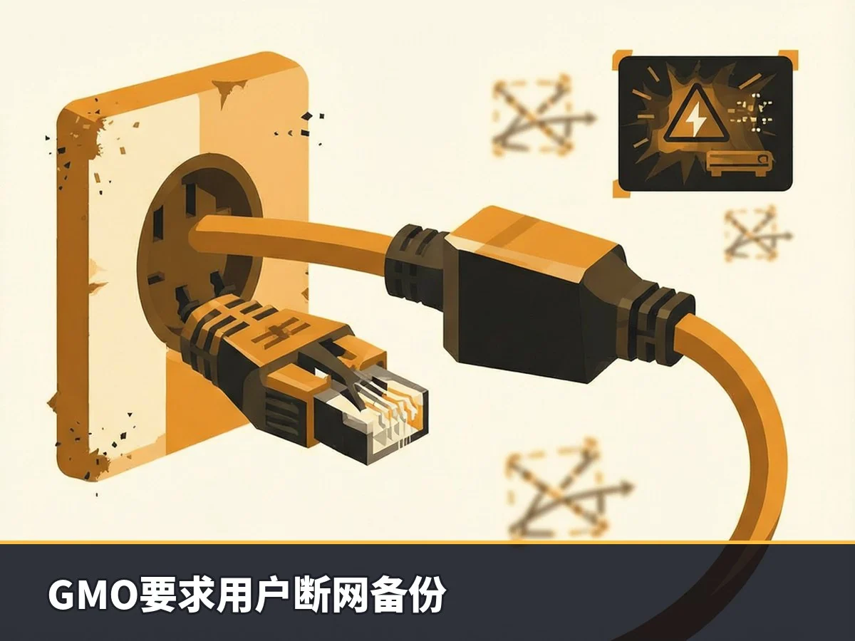 GMO要求用户断网备份