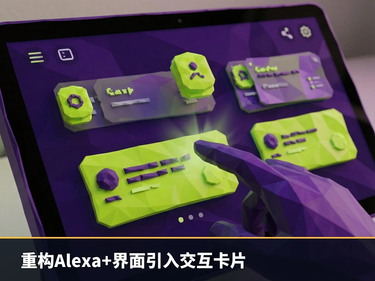 重构Alexa+界面引入交互卡片