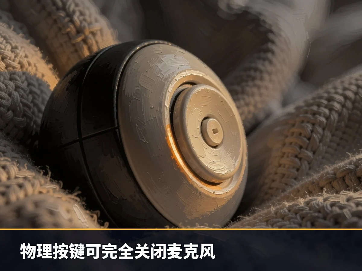 物理按键可完全关闭麦克风