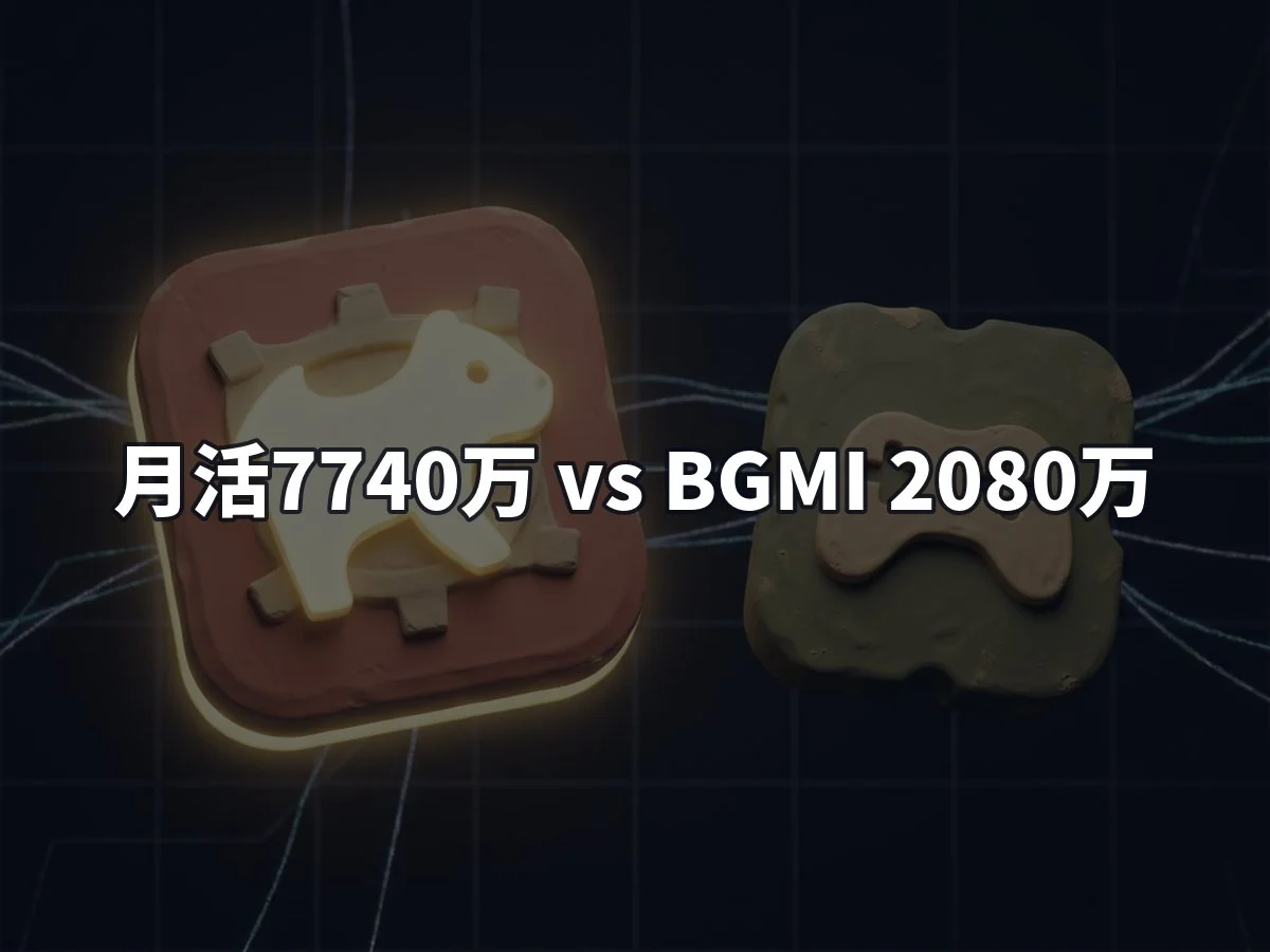 月活7740万 vs BGMI 2080万