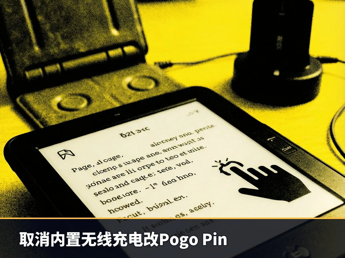 取消内置无线充电改Pogo Pin