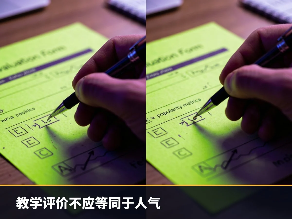教学评价不应等同于人气