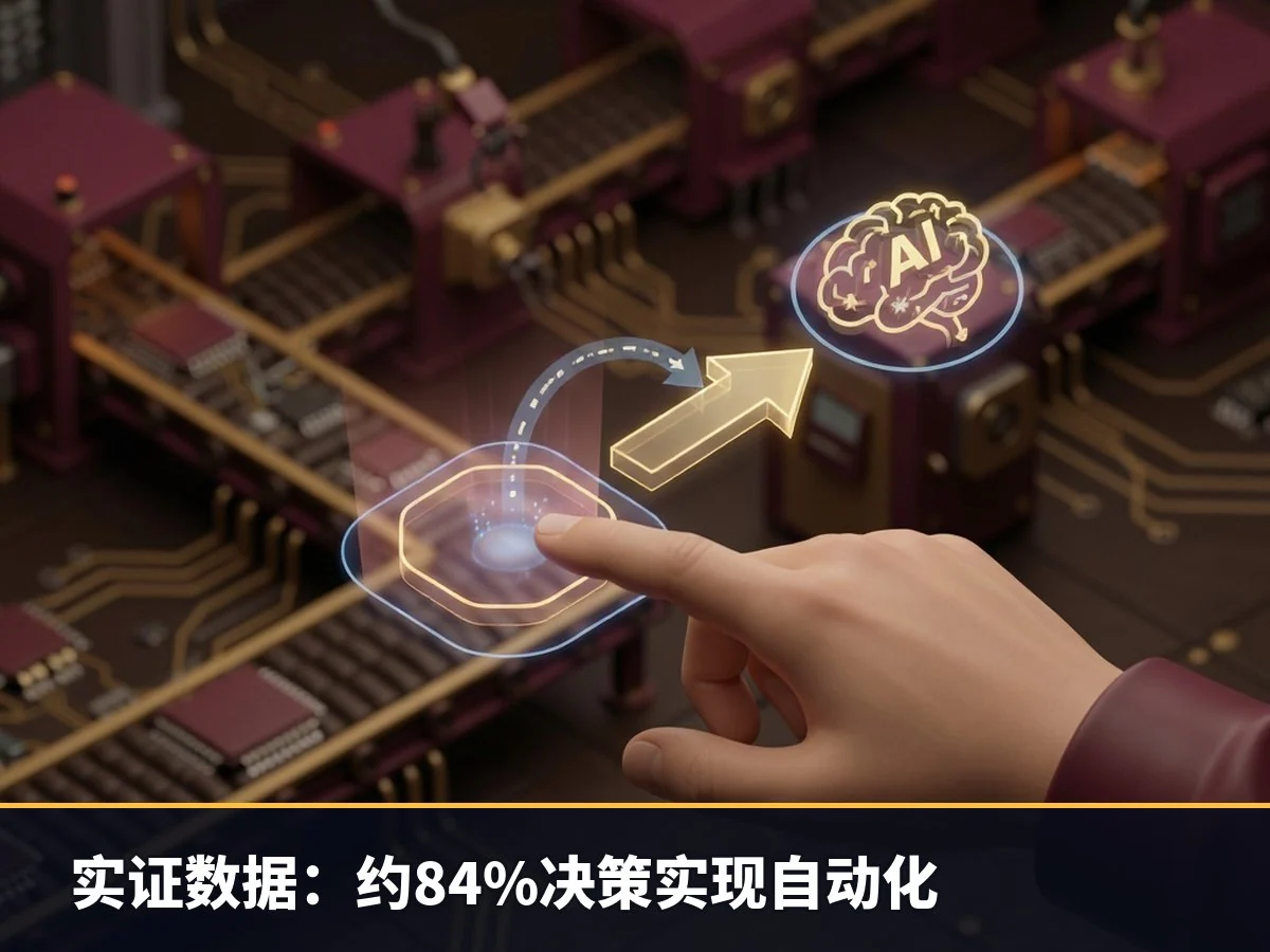 实证数据：约84%决策实现自动化