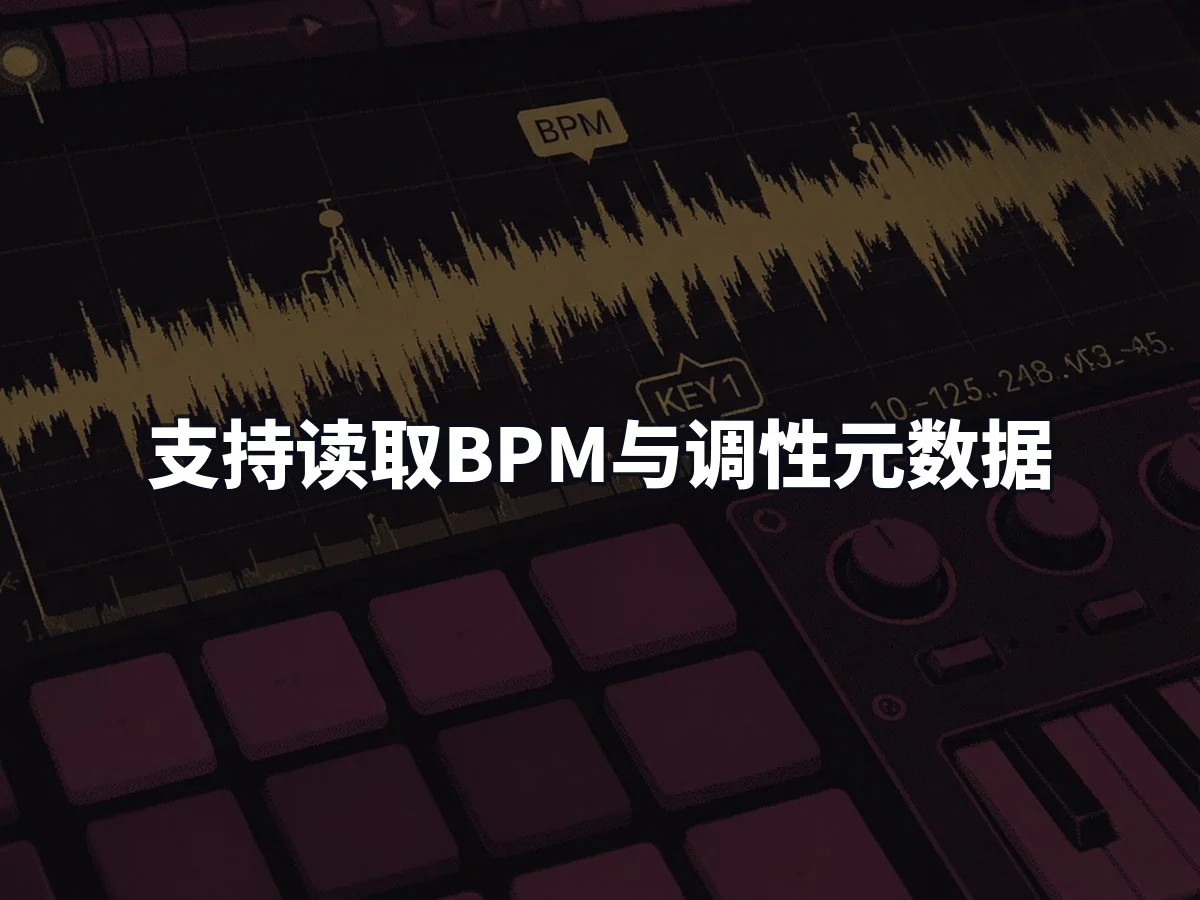 支持读取BPM与调性元数据