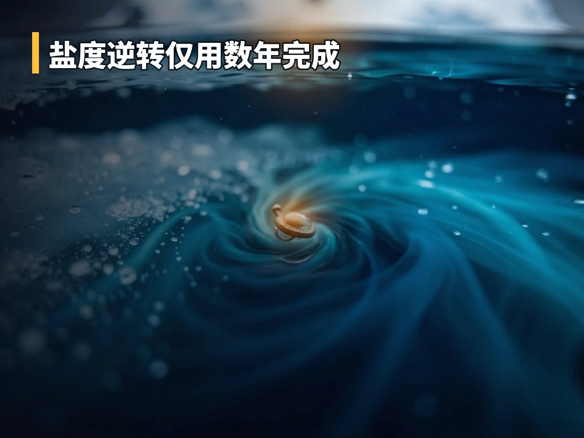 盐度逆转仅用数年完成