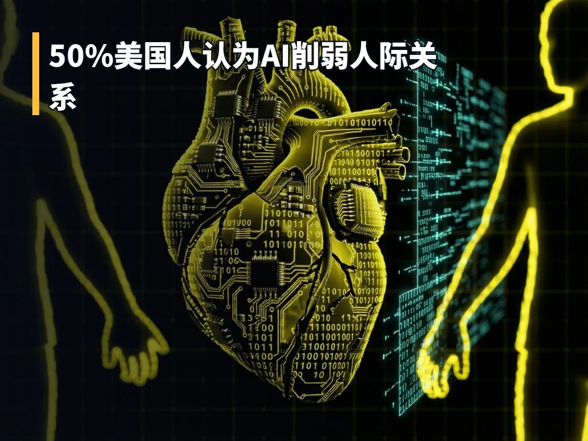 50%美国人认为AI削弱人际关系