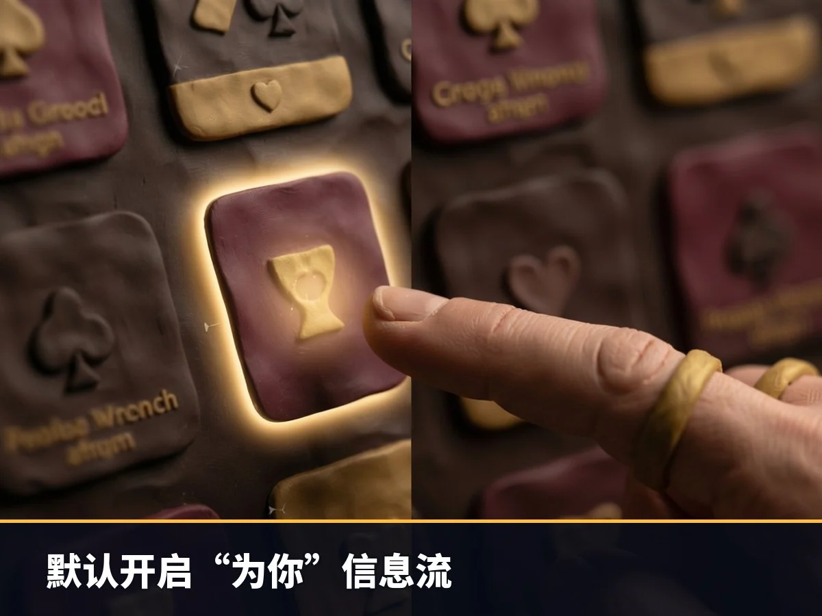 默认开启“为你”信息流