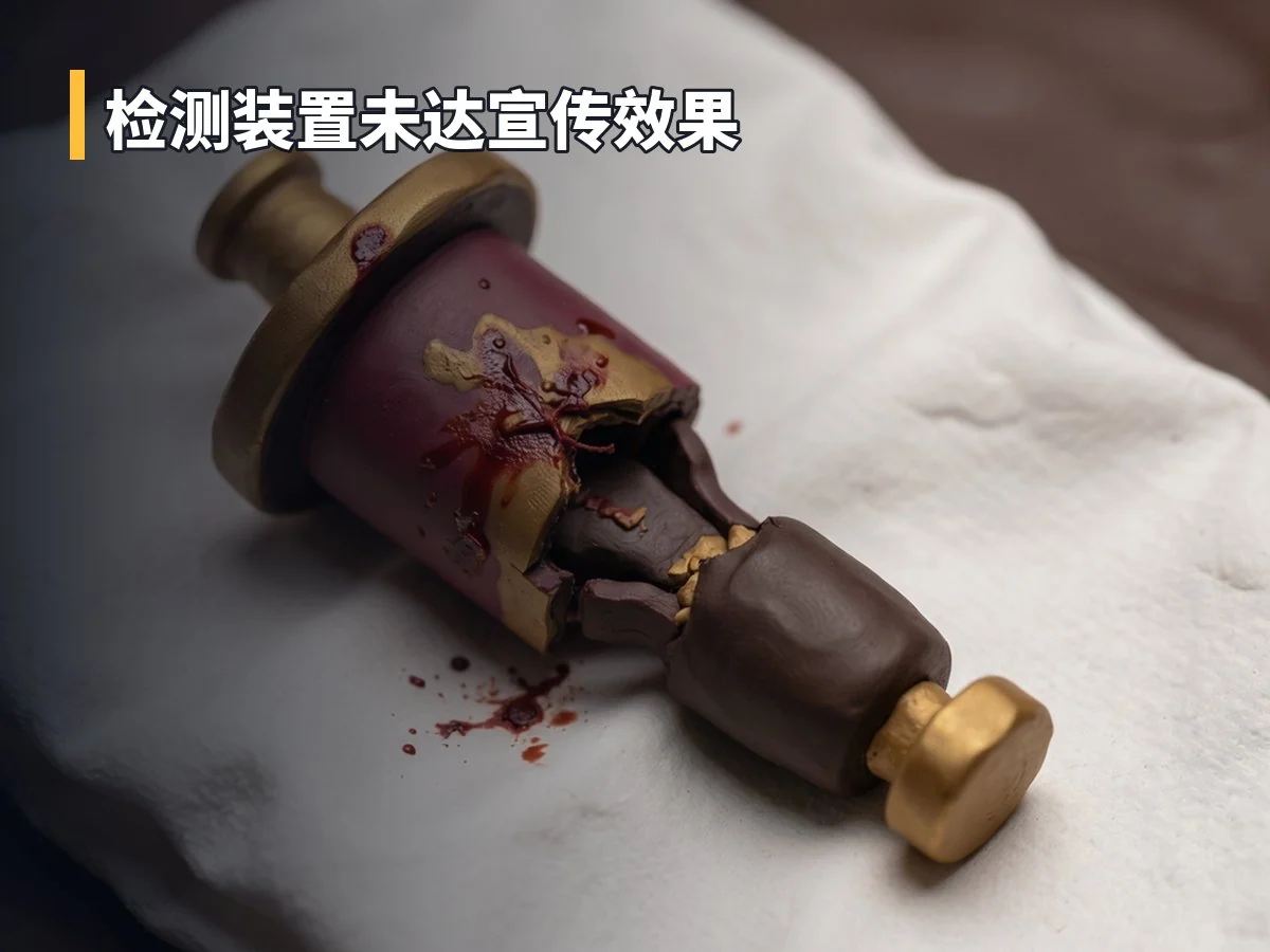 检测装置未达宣传效果