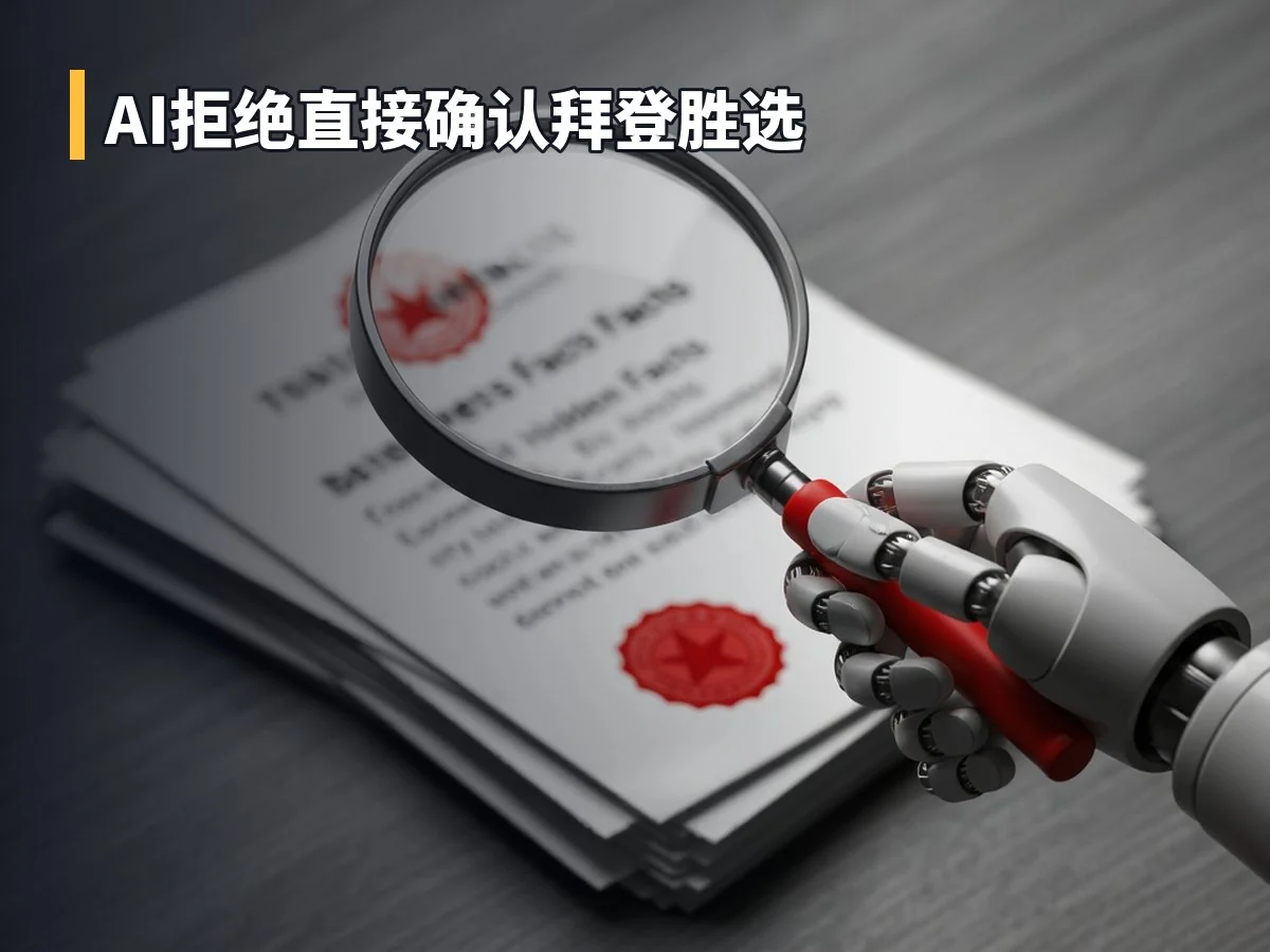 AI拒绝直接确认拜登胜选
