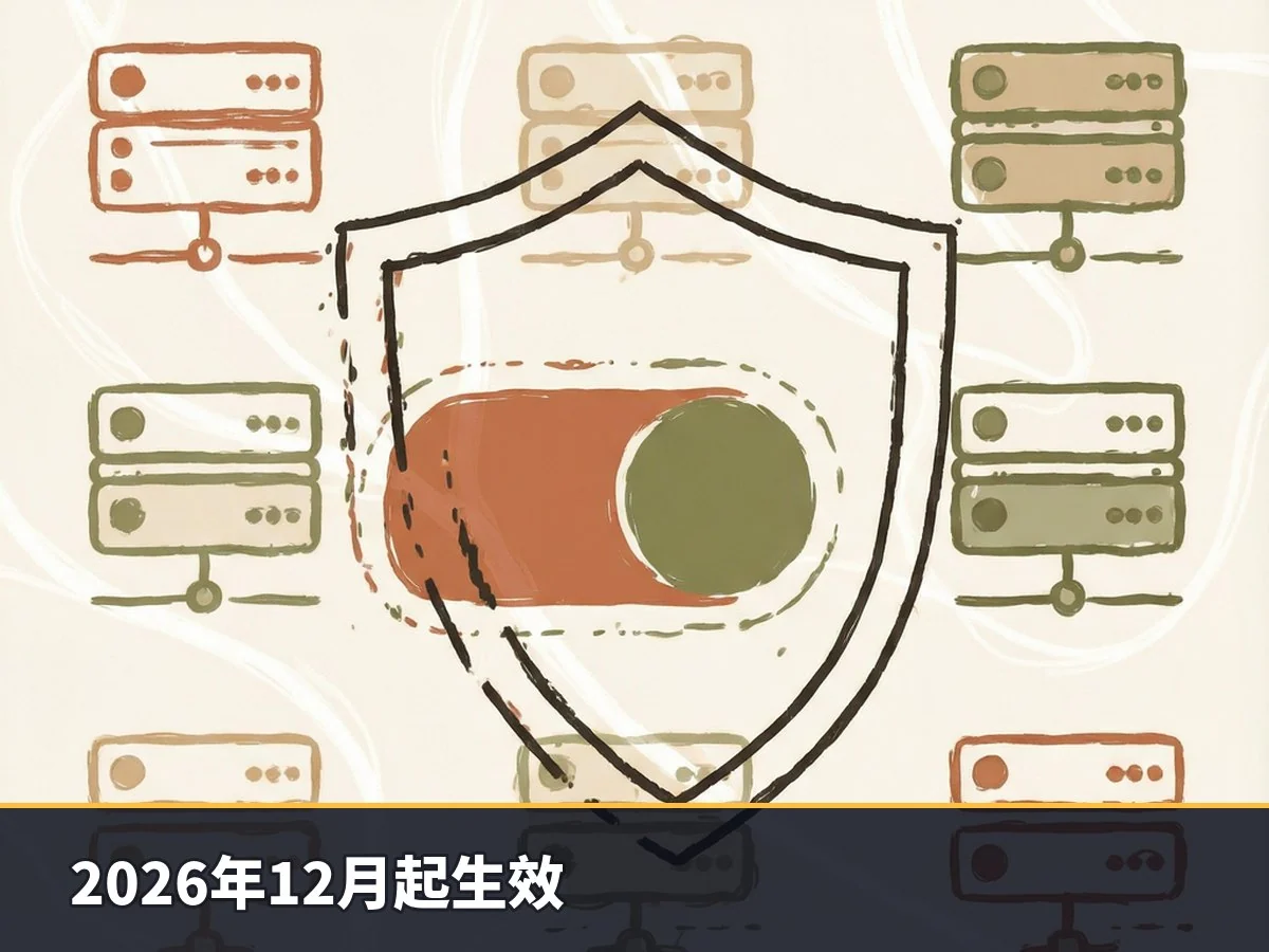 2026年12月起生效