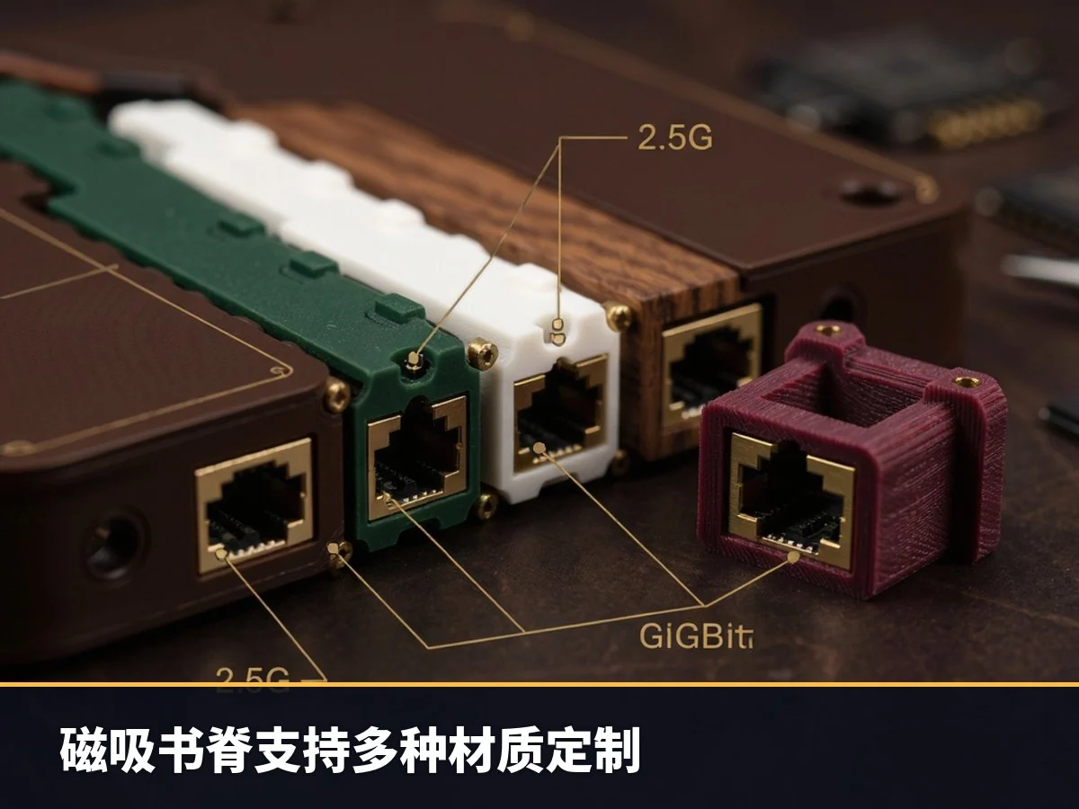 磁吸书脊支持多种材质定制