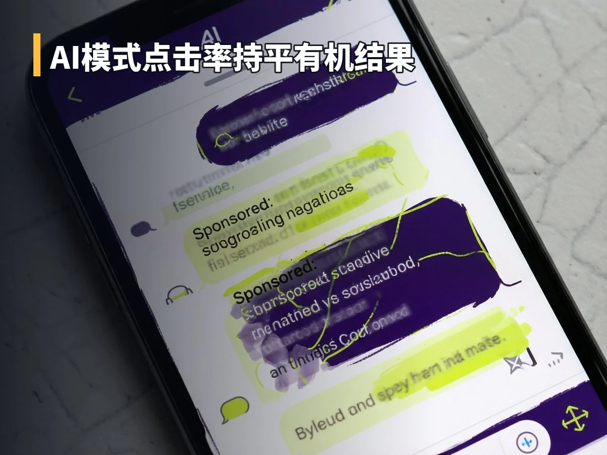 AI模式点击率持平有机结果