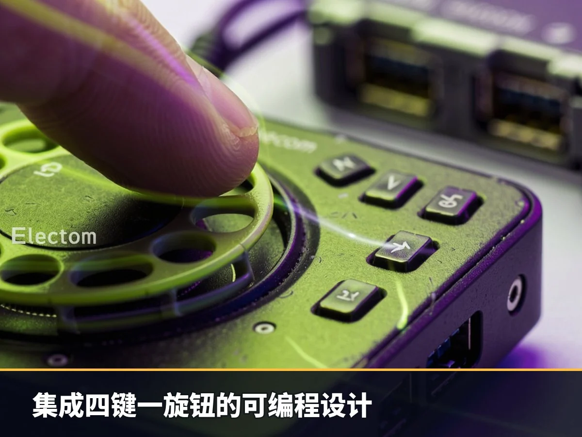 集成四键一旋钮的可编程设计
