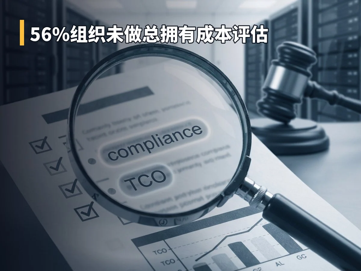 56%组织未做总拥有成本评估