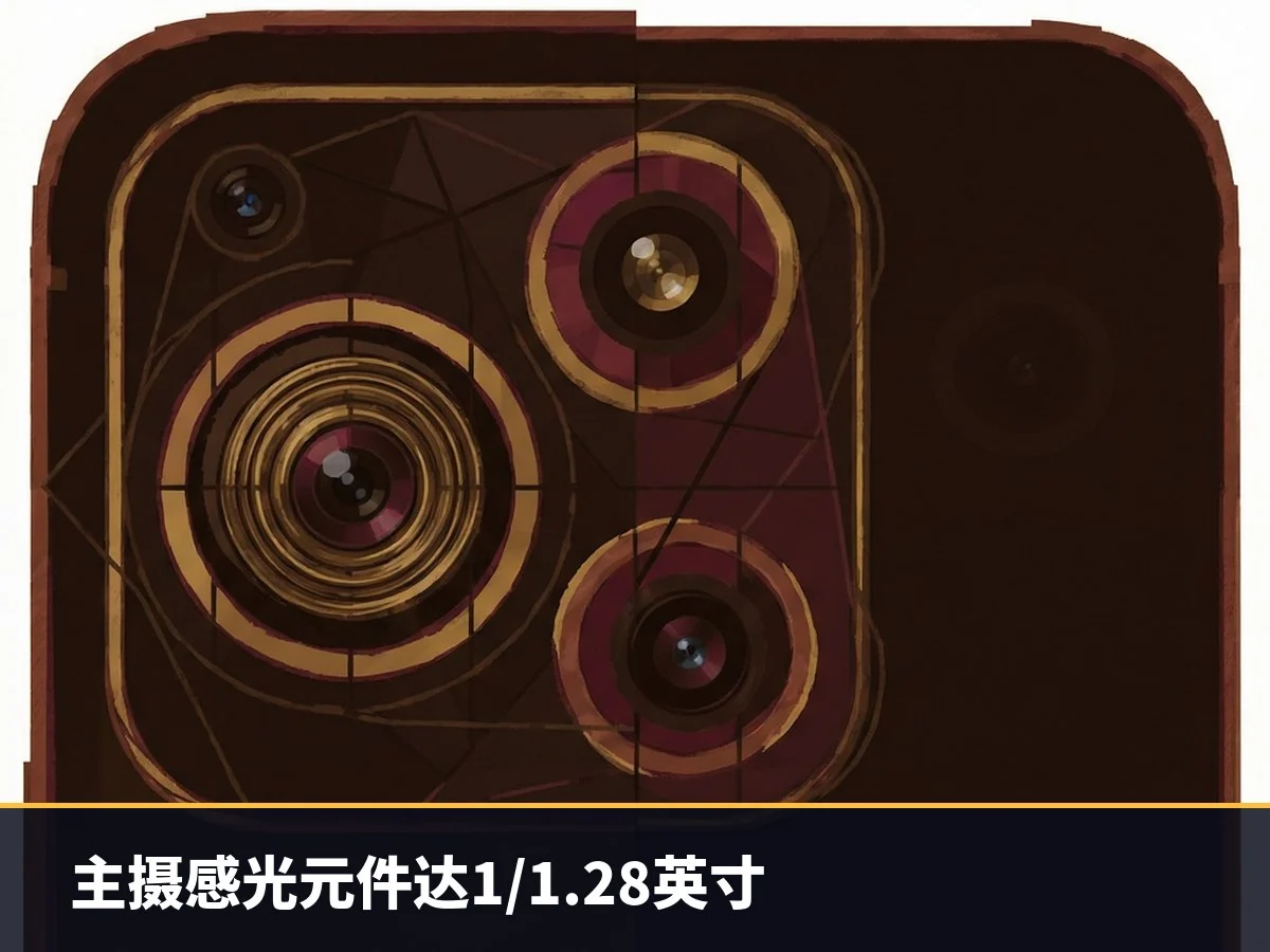 主摄感光元件达1/1.28英寸