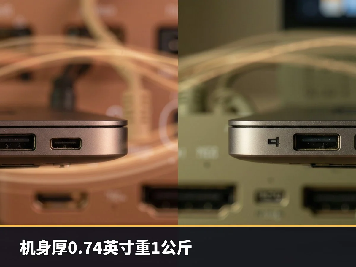 机身厚0.74英寸重1公斤