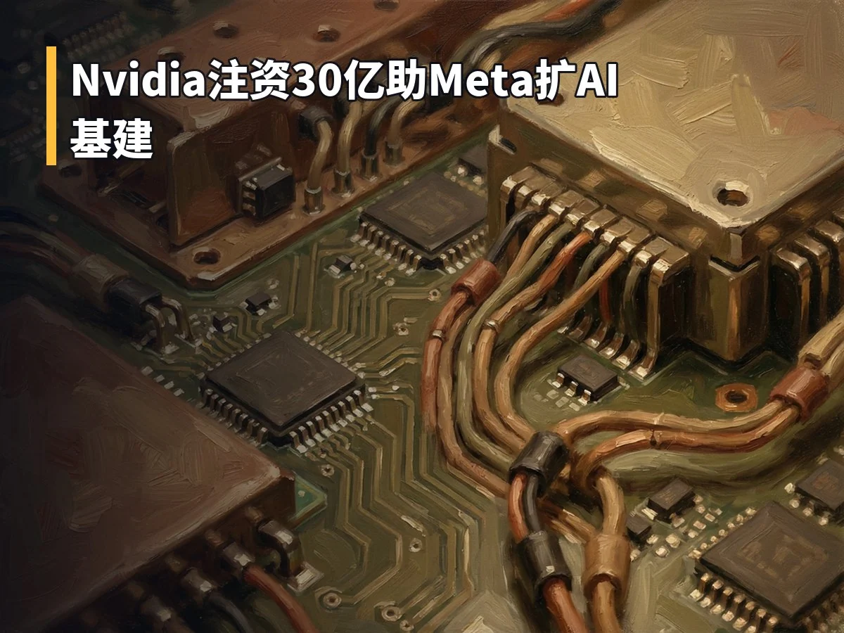 Nvidia注资30亿助Meta扩AI基建
