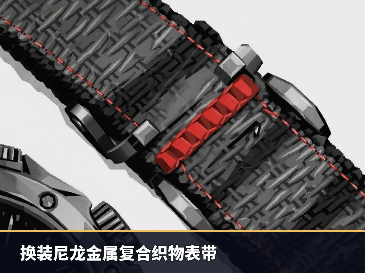 换装尼龙金属复合织物表带