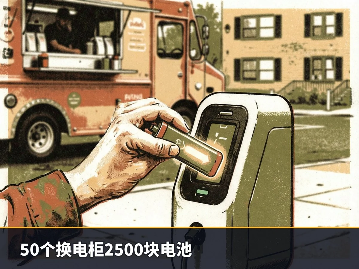 50个换电柜2500块电池