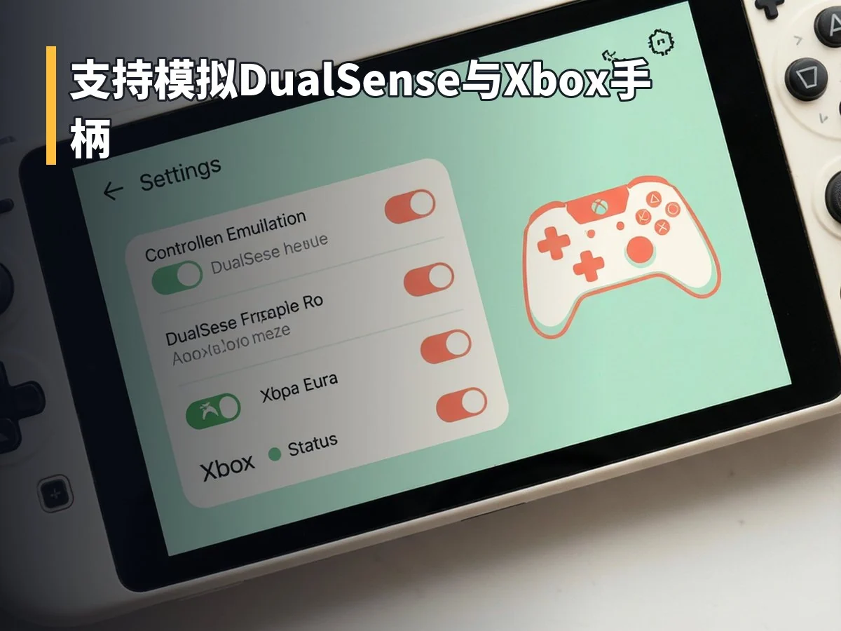 支持模拟DualSense与Xbox手柄