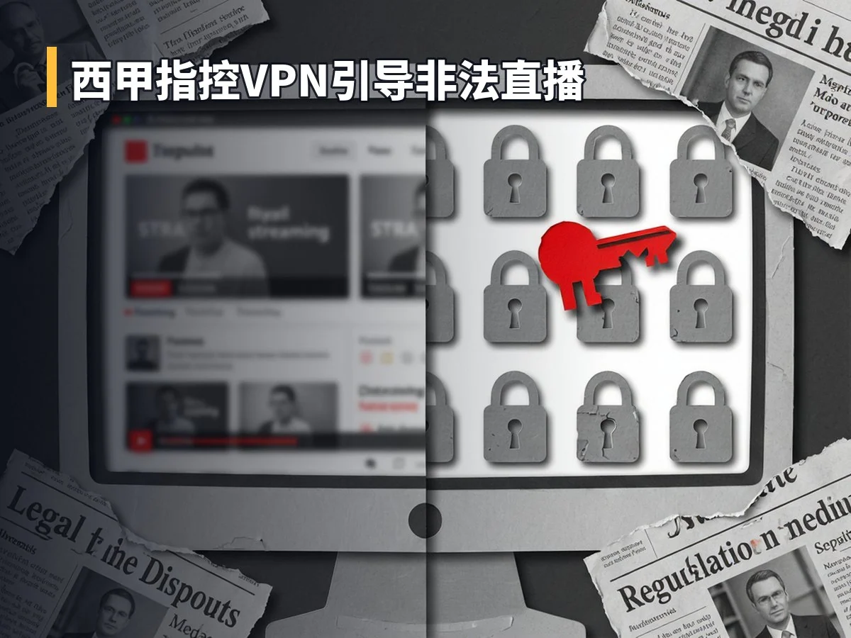 西甲指控VPN引导非法直播
