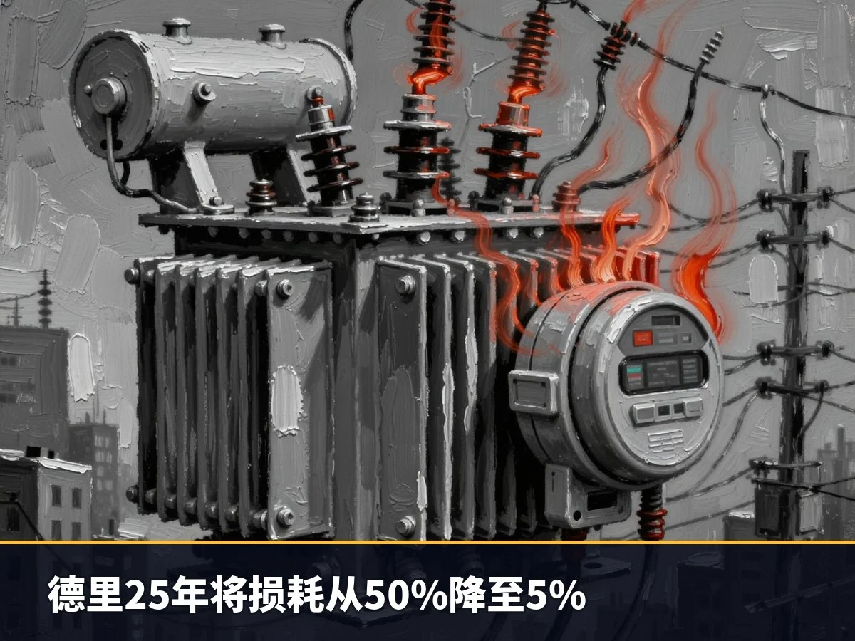 德里25年将损耗从50%降至5%