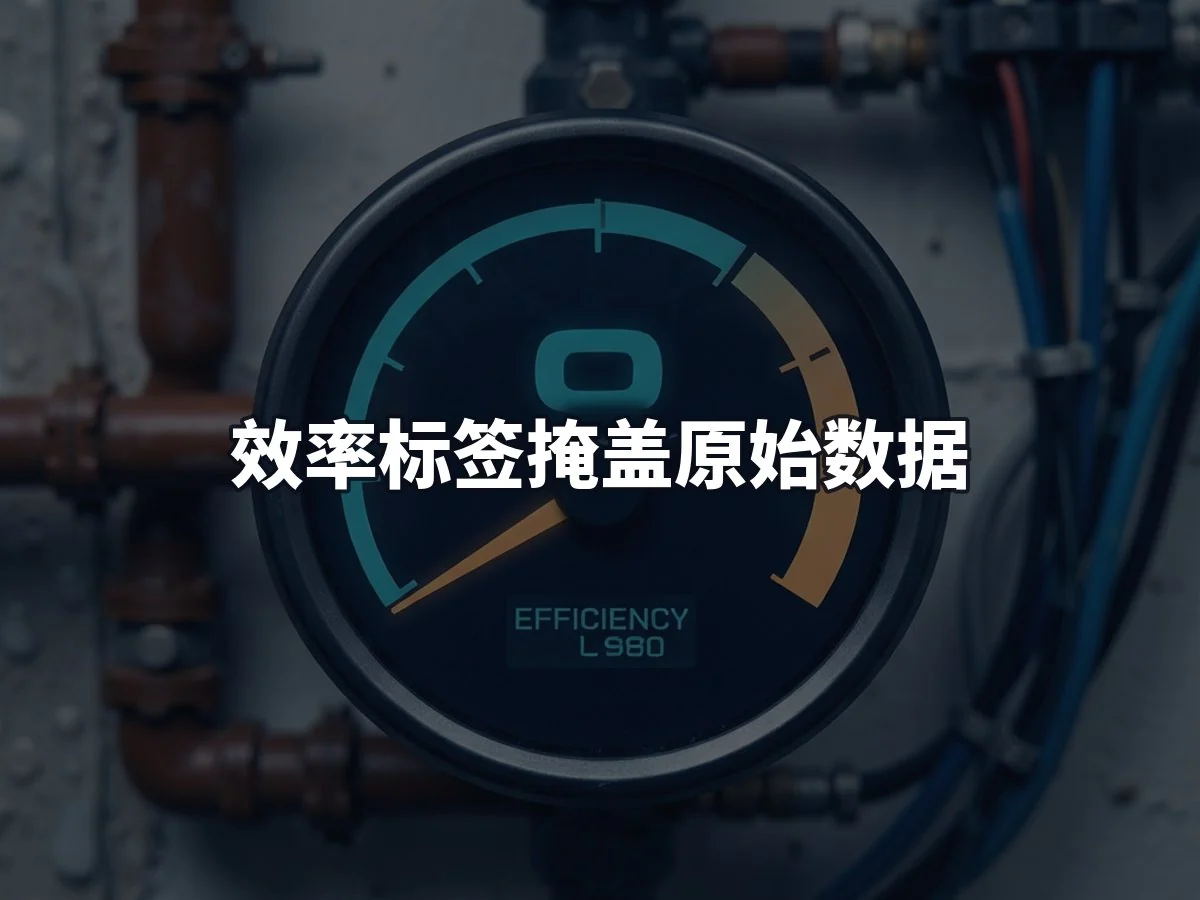 效率标签掩盖原始数据