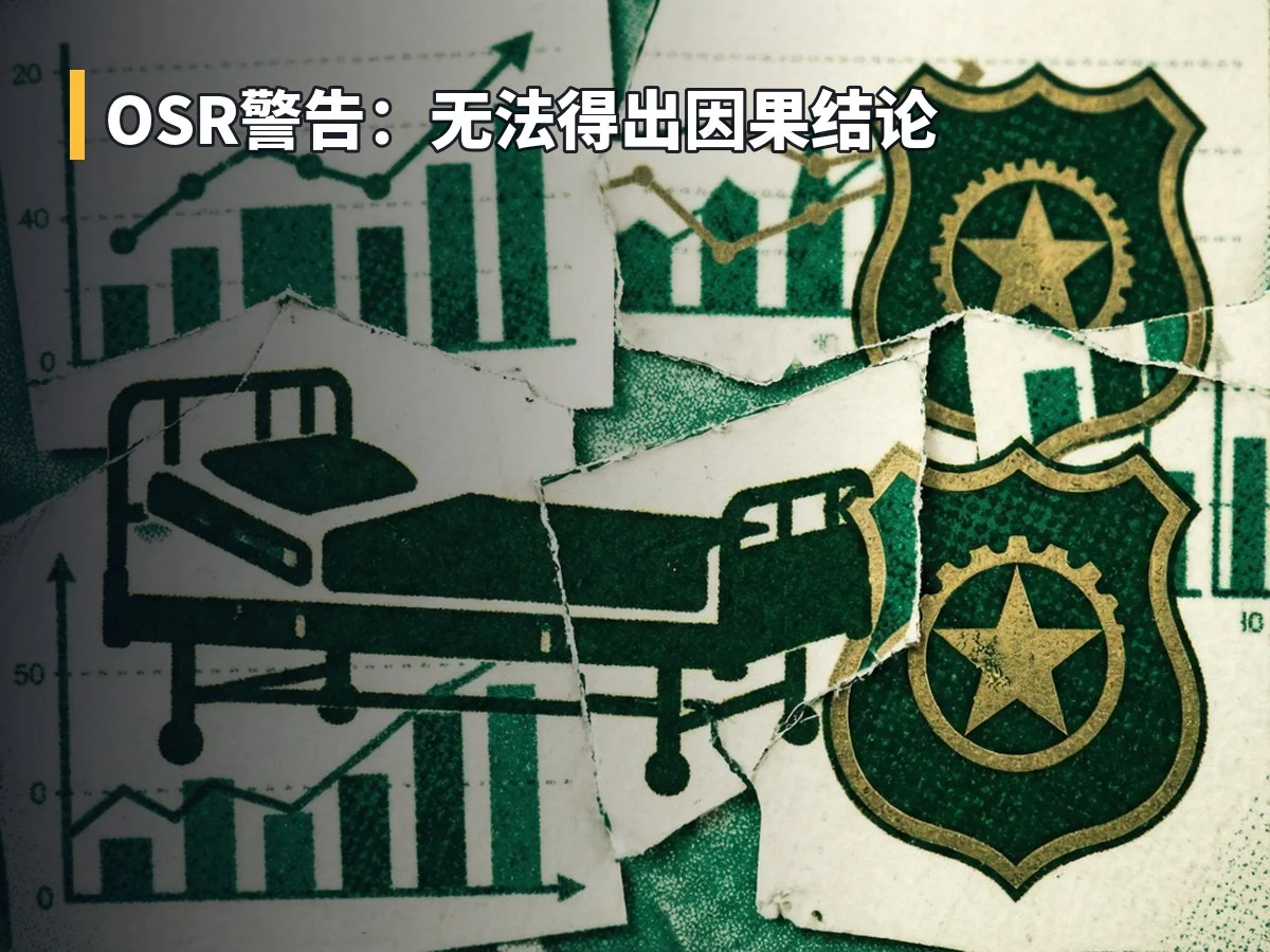 OSR警告:无法得出因果结论