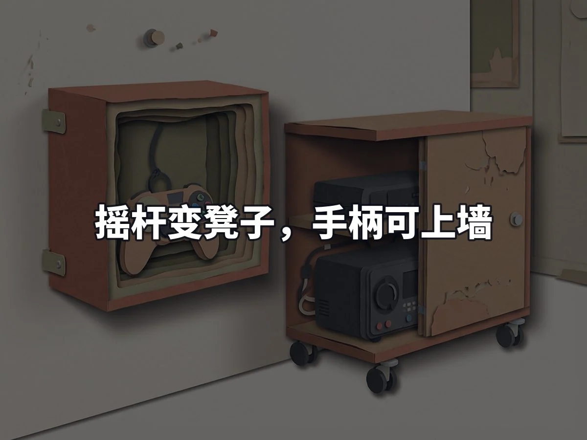 摇杆变凳子，手柄可上墙
