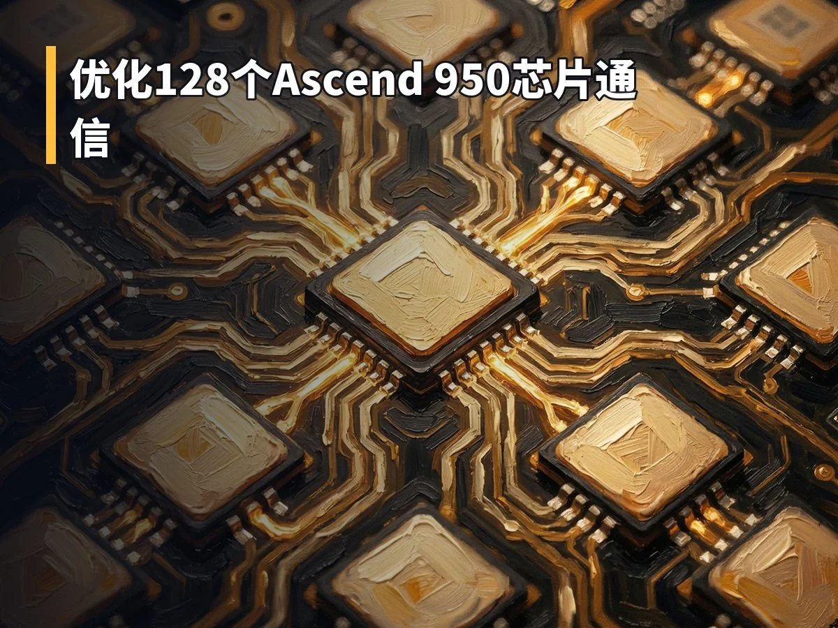 优化128个Ascend 950芯片通信