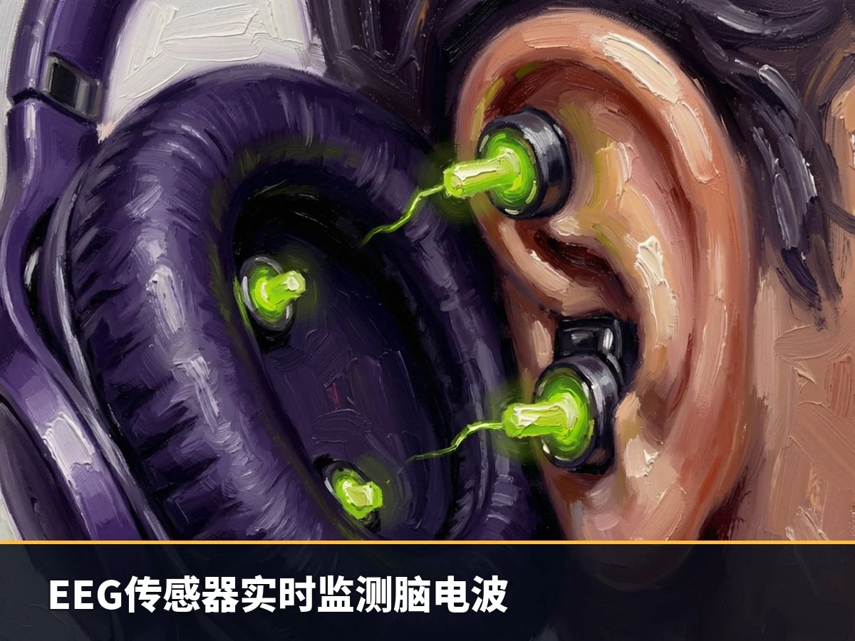 EEG传感器实时监测脑电波
