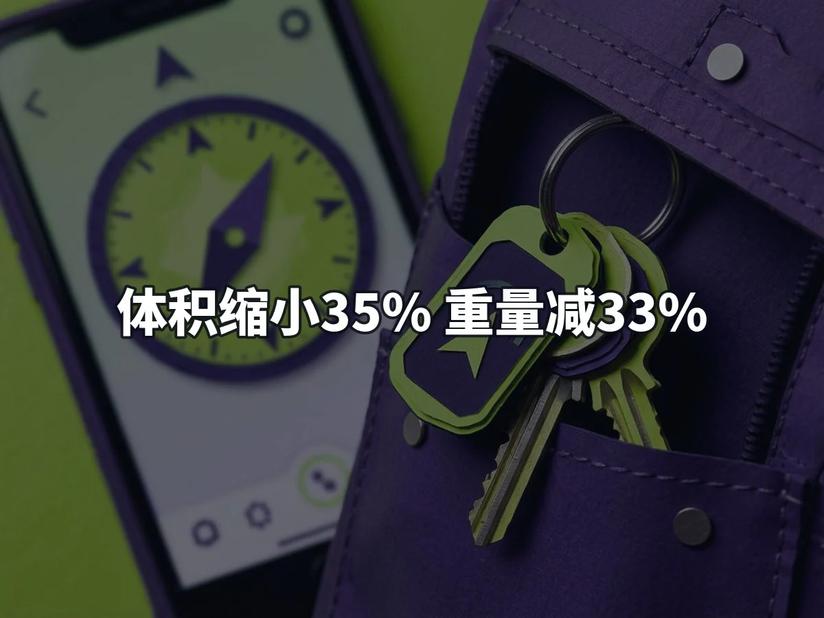 体积缩小35% 重量减33%