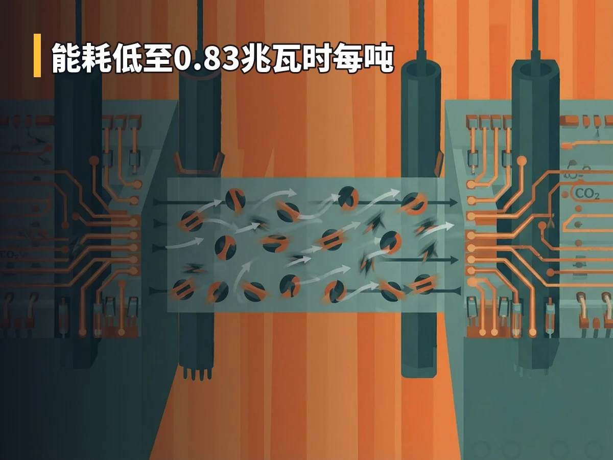 能耗低至0.83兆瓦时每吨