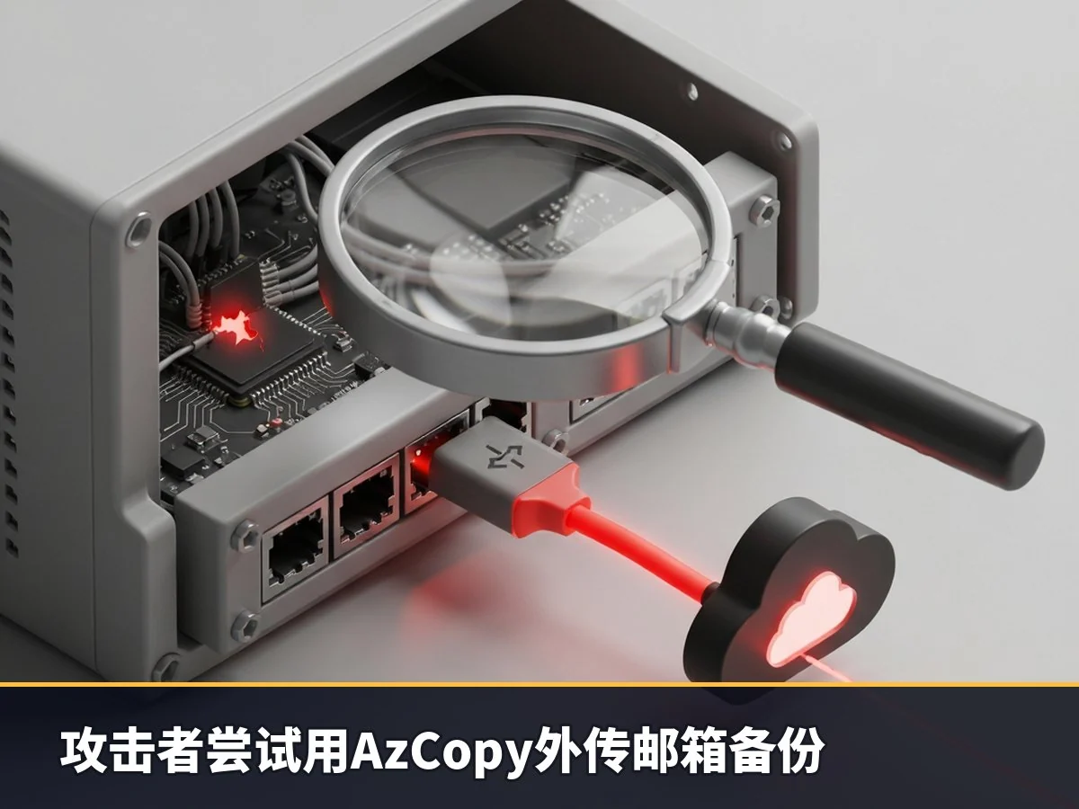 攻击者尝试用AzCopy外传邮箱备份