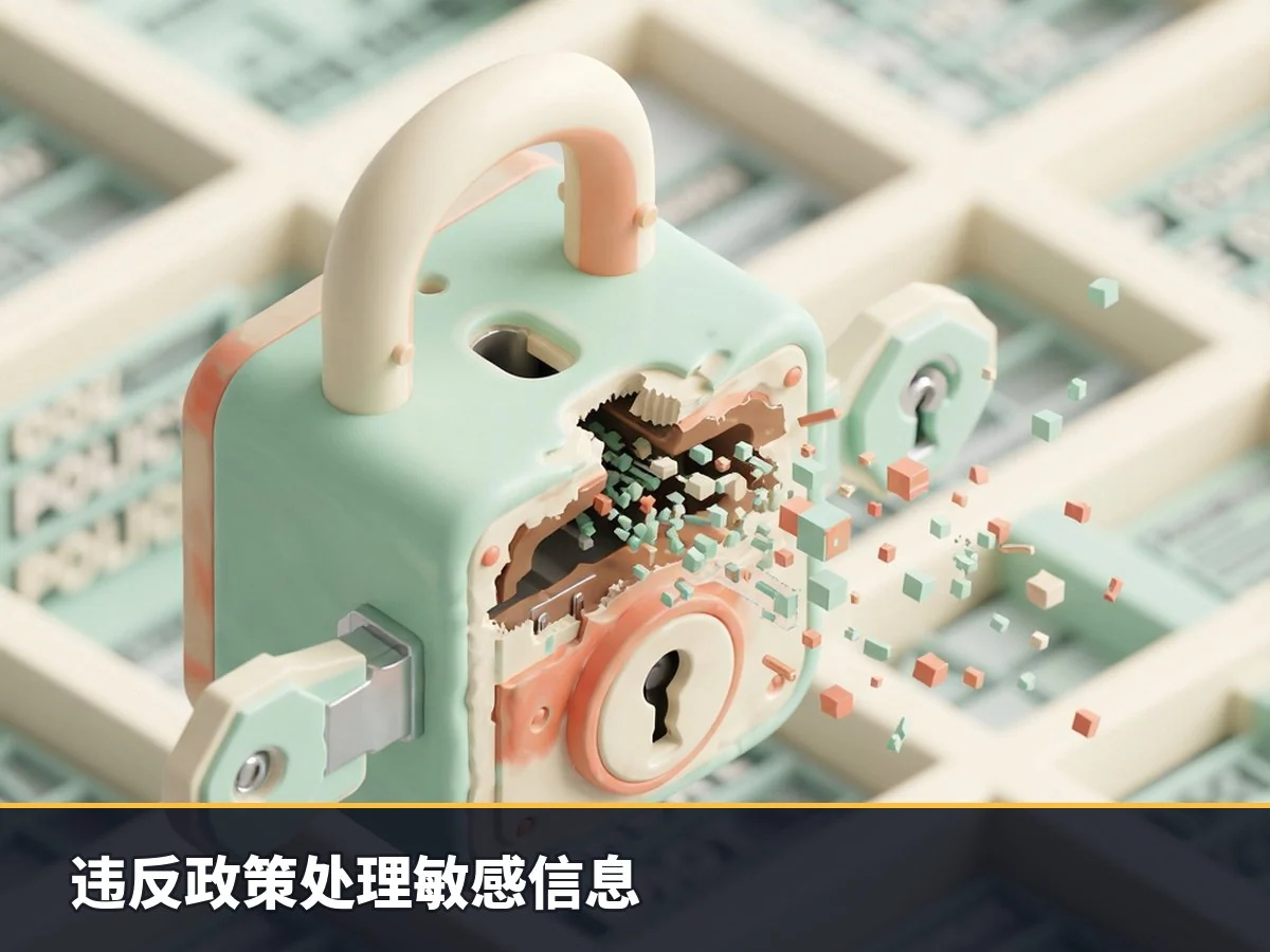 违反政策处理敏感信息